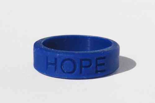 Fingerring blau "hope"