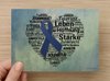 Postkarte "Darmkrebs Herz"